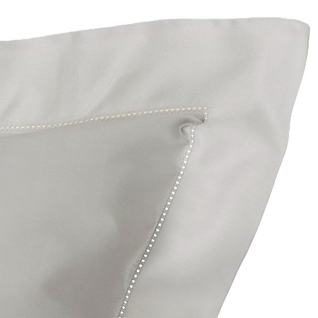 Maestri Cotonieri Home Coppia Federe in Raso di Cotone orlo a giorno