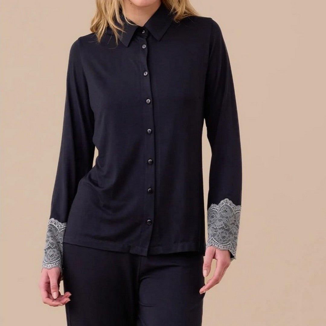 Noidinotte Pigiama Donna Modal Modello Camicia Easychic - FA009312