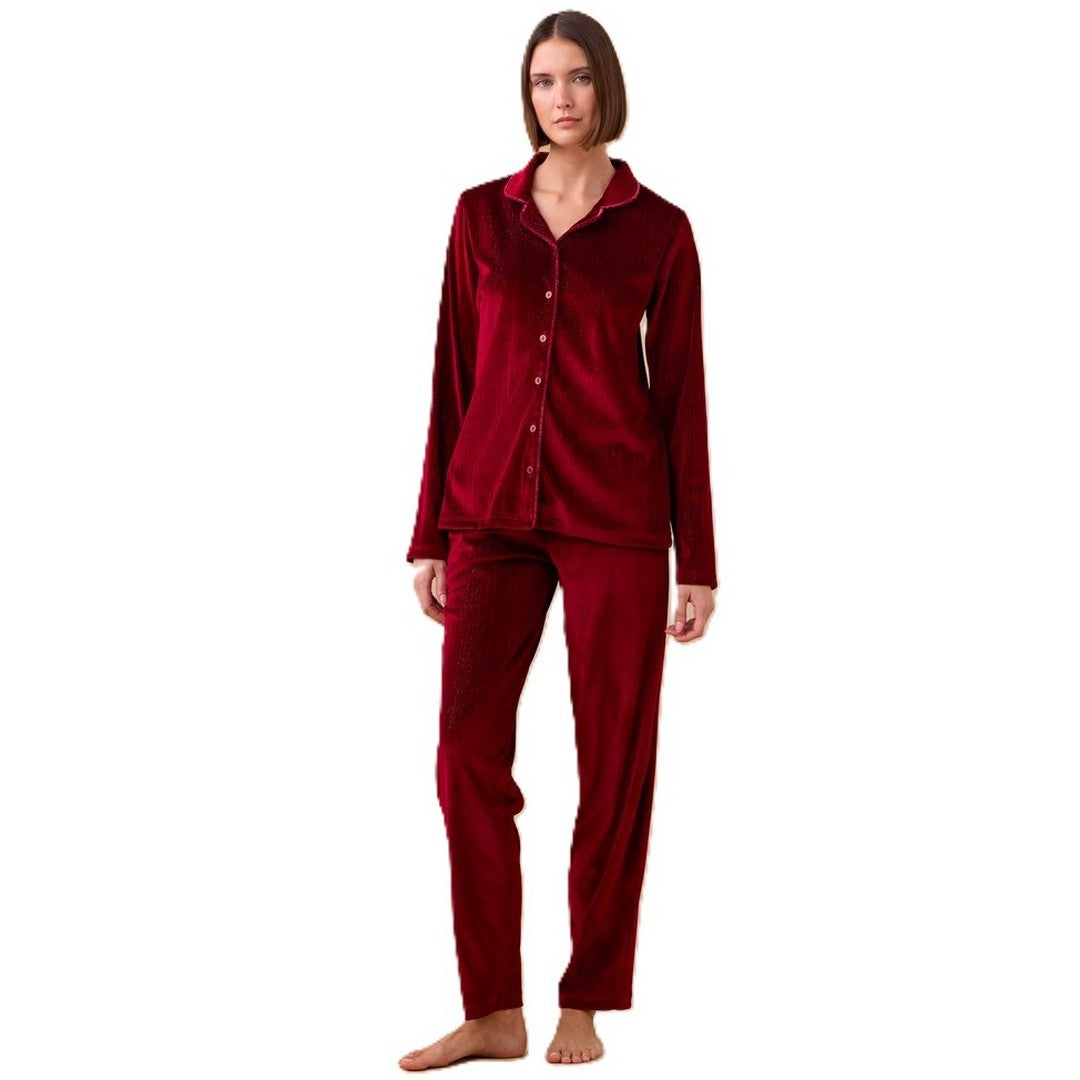 Noidinotte Pigiama Donna Ciniglia Aperto- FA009344