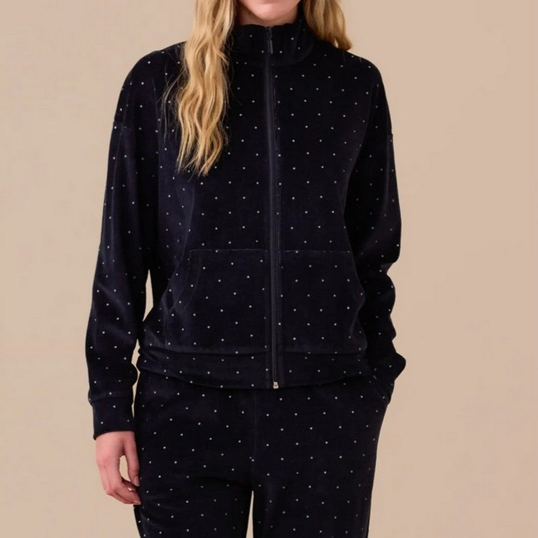 Noidinotte Completo Donna in Ciniglia Pois - FA009348