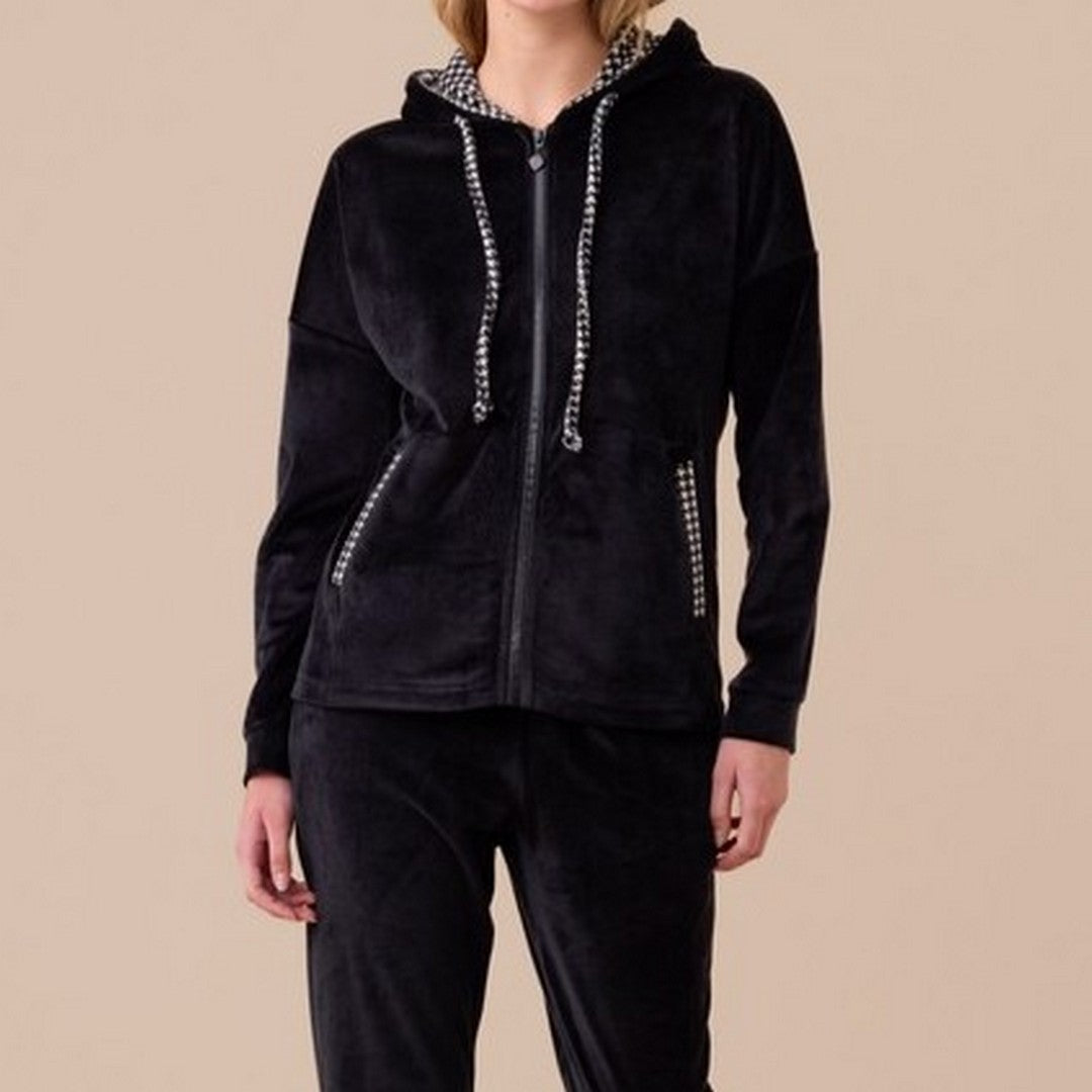 Noidinotte Completo Donna Ciniglia Felpata con Cappuccio - FA009352