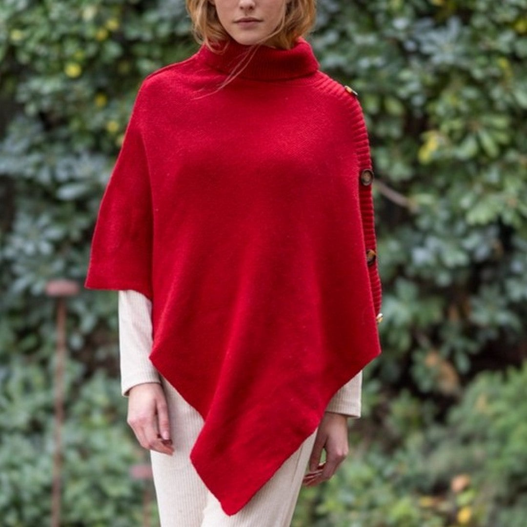 Noidinotte Mantella Con Bottoni Maglia In Poliestere  - TR001447