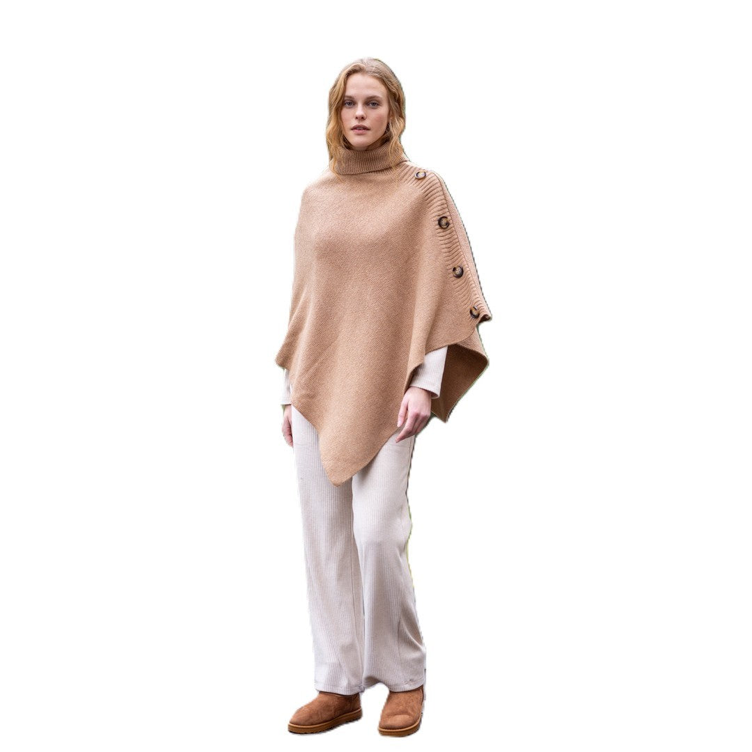 Noidinotte Mantella Con Bottoni Maglia In Poliestere  - TR001447