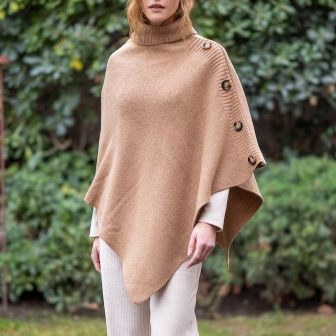 Noidinotte Mantella Con Bottoni Maglia In Poliestere  - TR001447