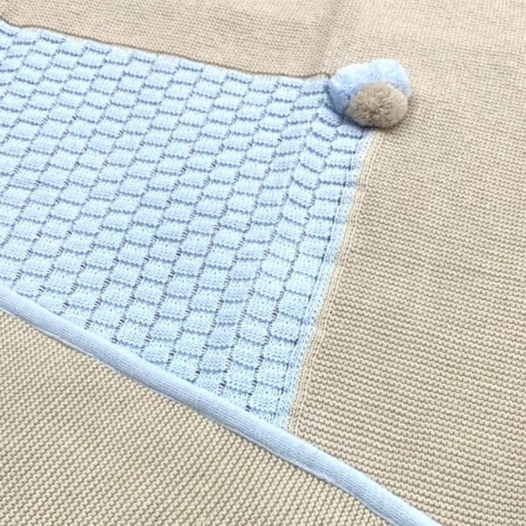 Prime Emozioni Copertina per culletta in lana 98x75 Made in Italy