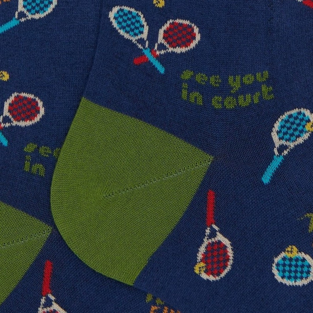 Gallo Calza Lunga Uomo Cotone Fantasia Tennis