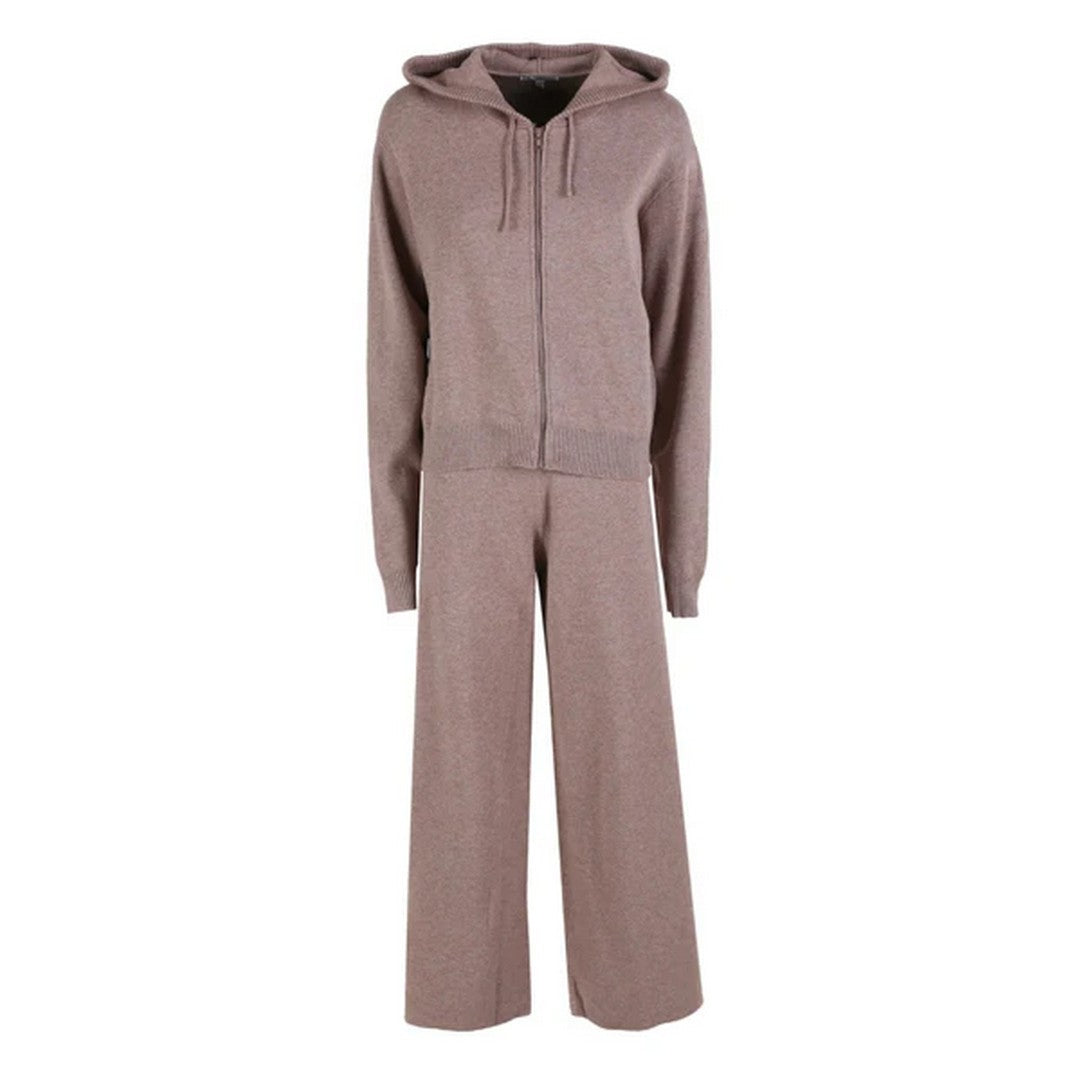 Lormar Tuta Donna con cappuccio full zip e Pantalone Palazzo