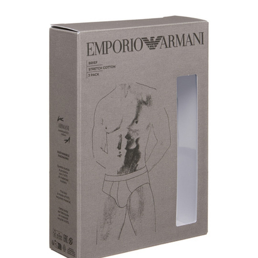 Emporio Armani 3 Pack Slip Uomo EM000369-AF10779-MC198