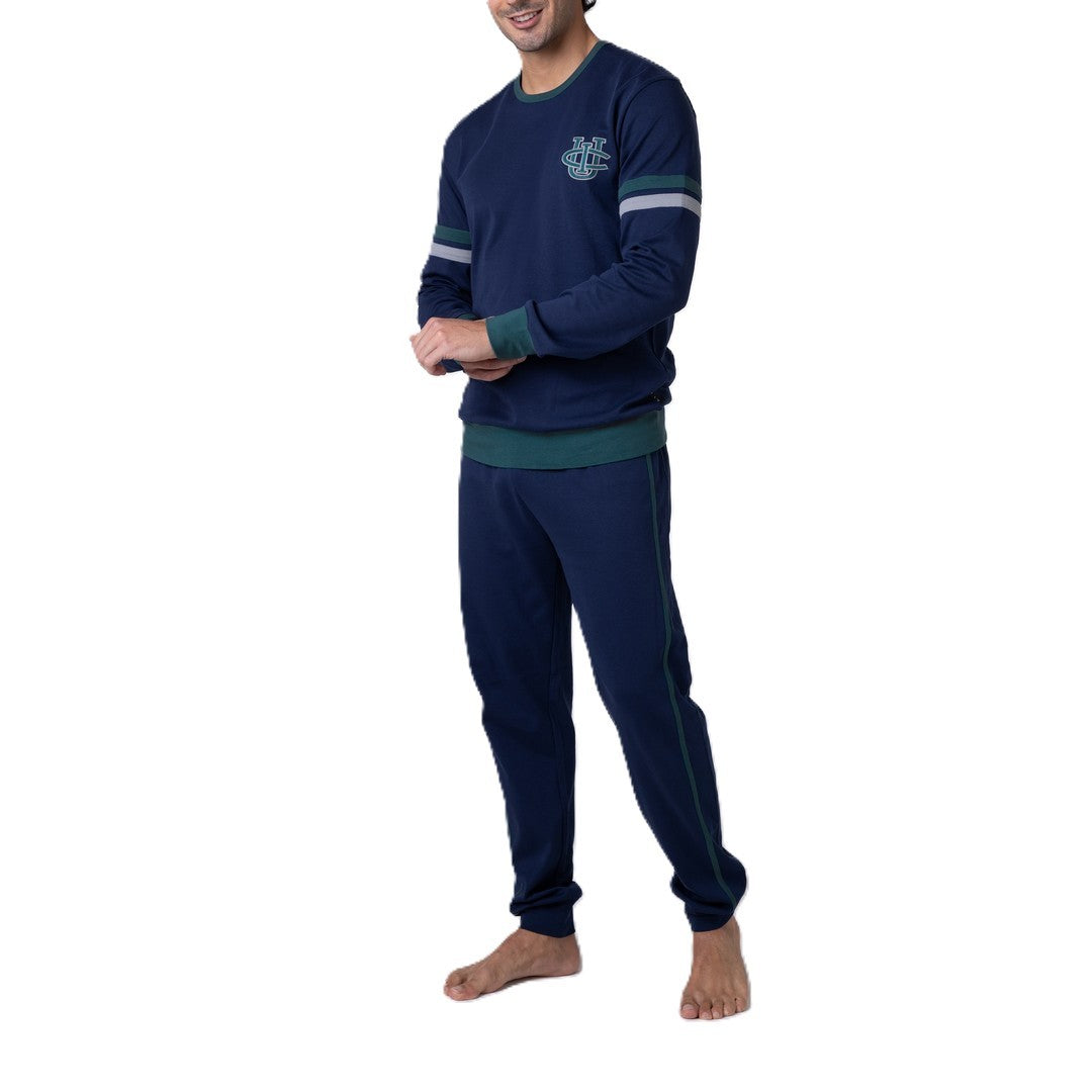 Lovable Pigiama Uomo Girocollo Lungo Caldo Cotone - 9L0EA