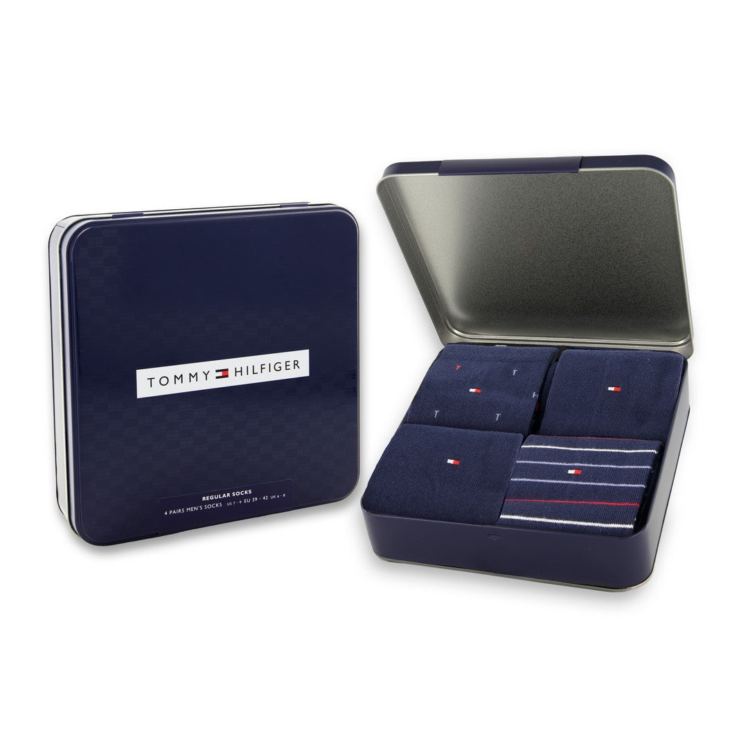 Tommy Hilfiger calze uomo x4 giftbox Blu 701235375 001