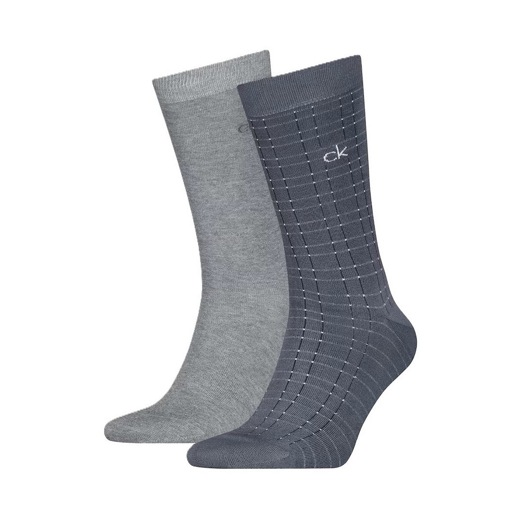 Calvin Klein Uomo Calzini 2P Grid 701235969 002