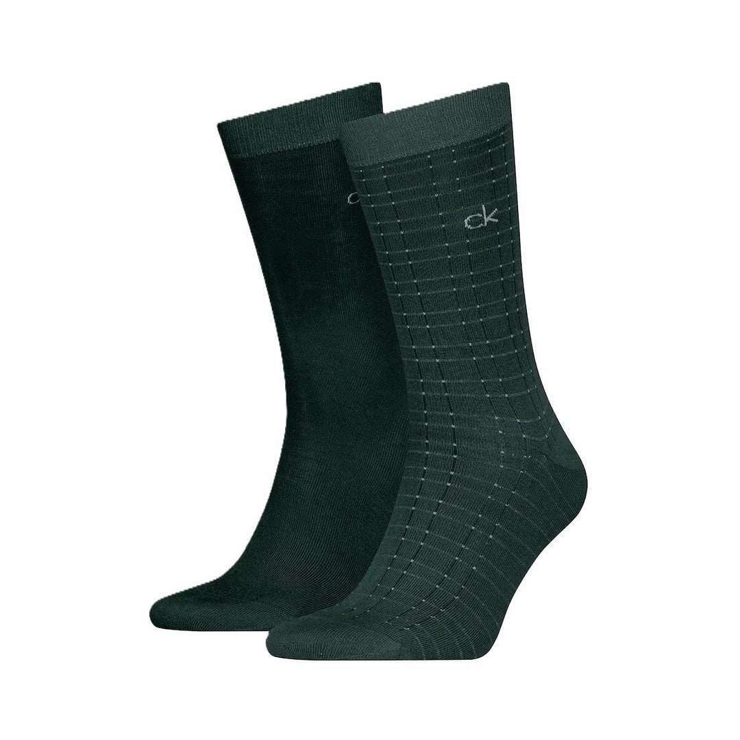 Calvin Klein Uomo Calzini 2P Grid 701235969 003