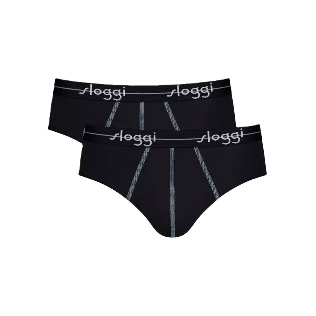 Sloggi Uomo 2P Slip Start Midi 0004 Nero