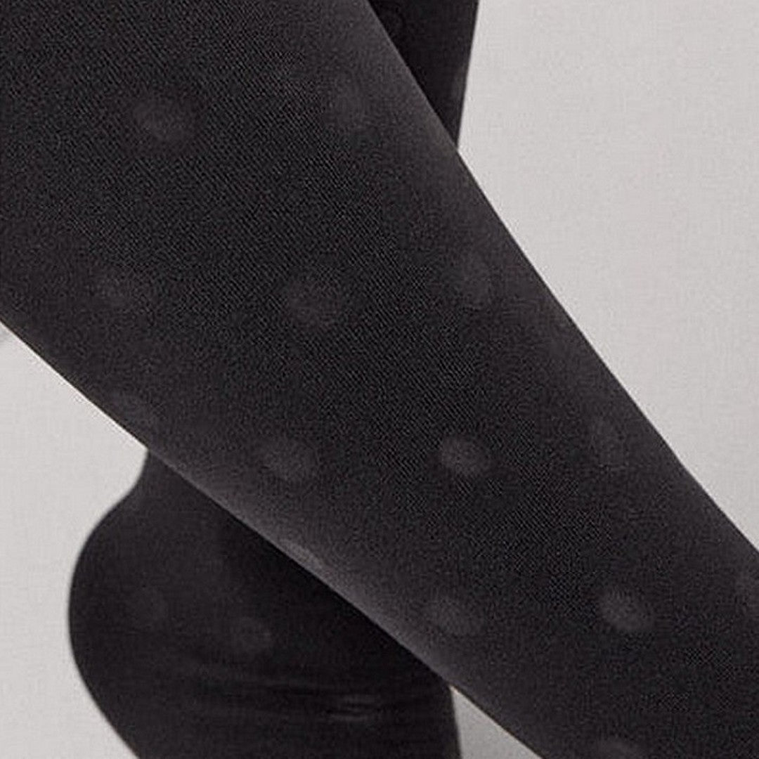 Ysabel Mora Donna 140 Den Gambaletti Termici Stampa Pois Nero - 15129