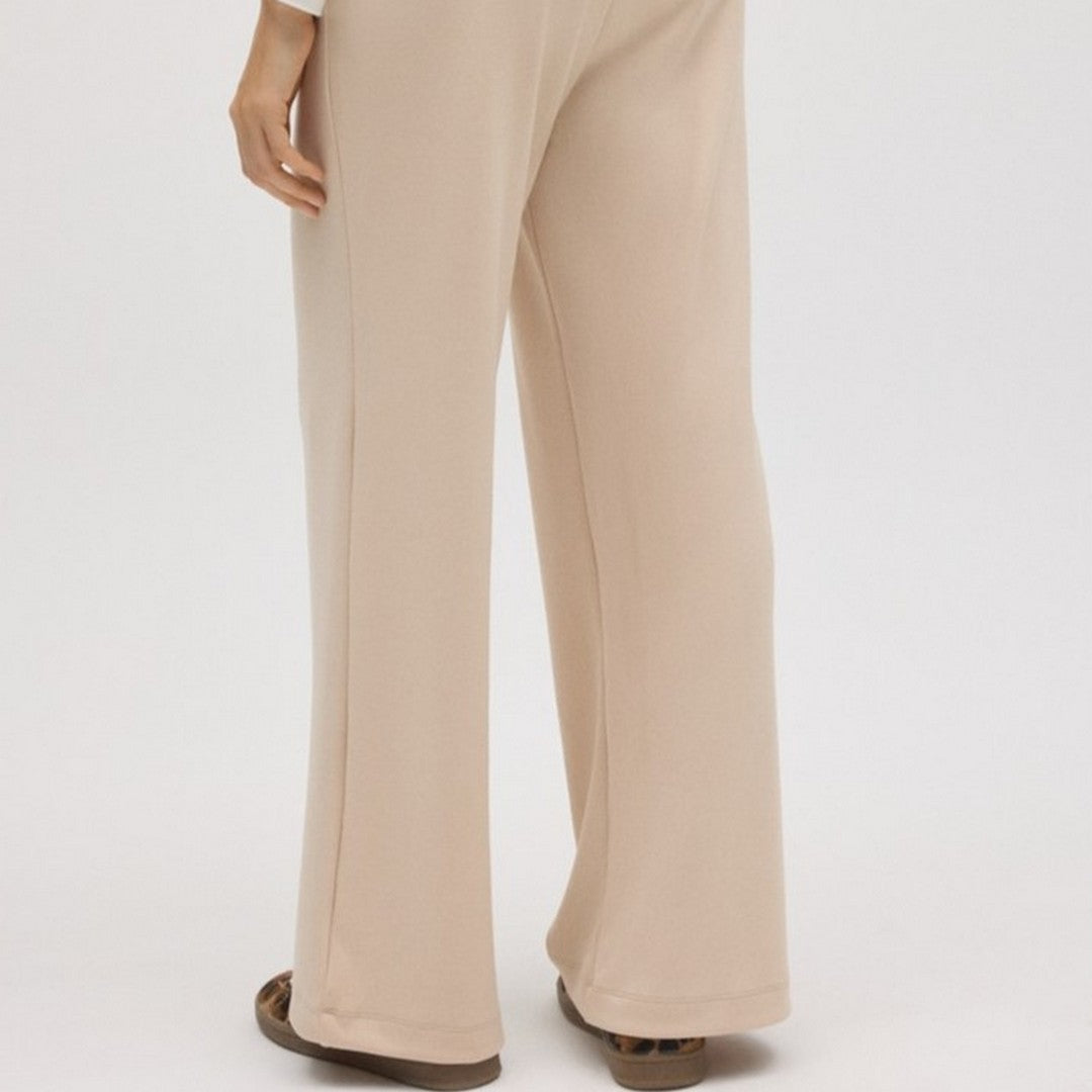 Ysabel Mora Donna Pantaloni Fluidi Gamba Dritta Sand - 70676