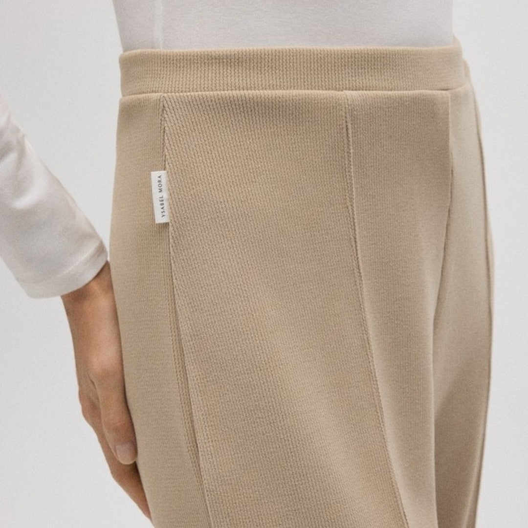 Ysabel Mora Donna Pantalone Almond Effetto Velluto - 70684