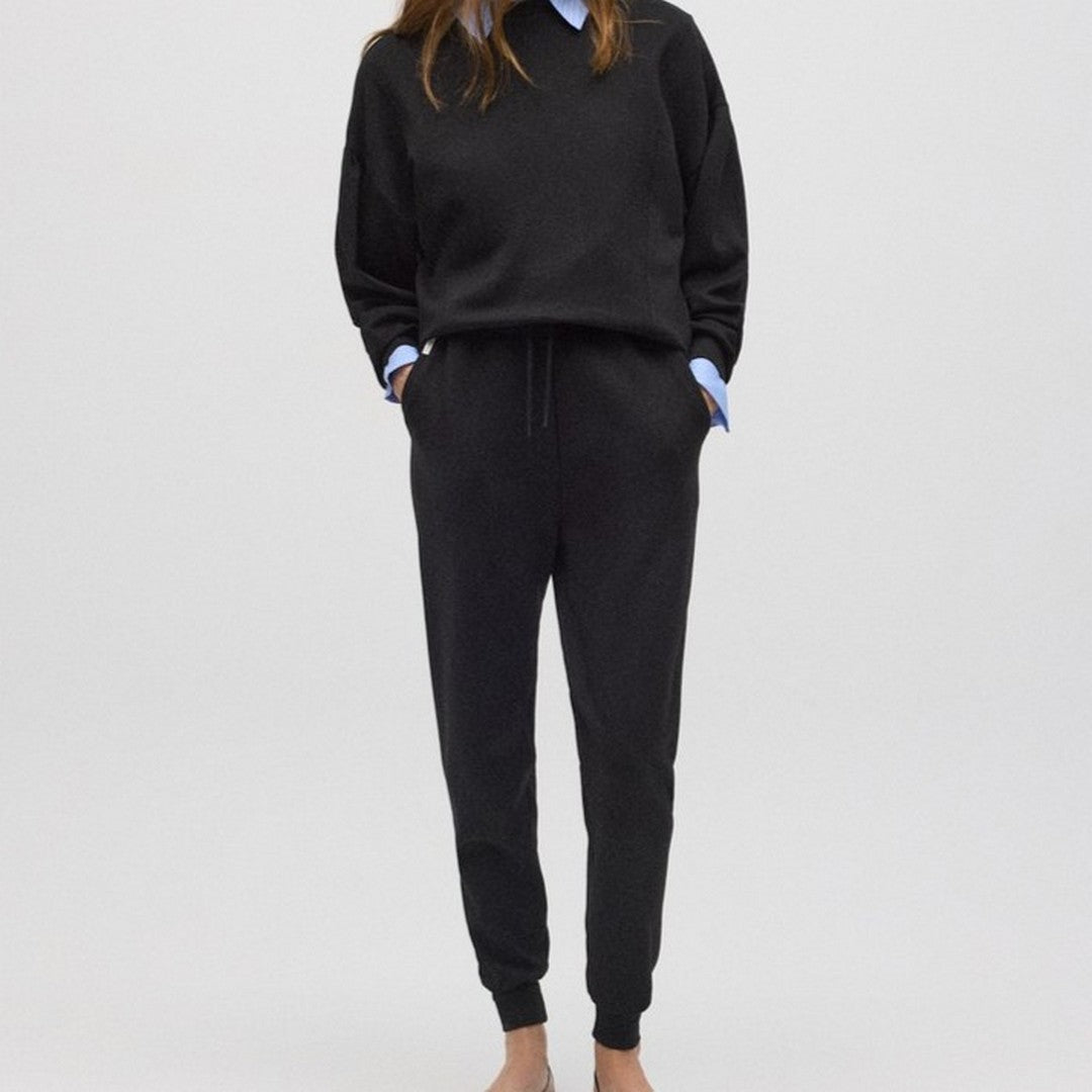 Ysabel Mora Donna Pantaloni Fluidi Jogger Black - 70685