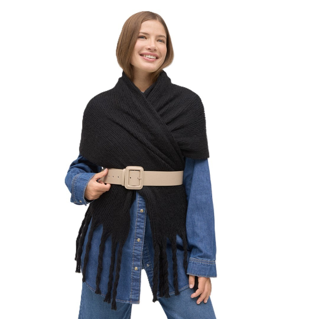 Ysabel Mora Donna Pashmina Nero - 70698