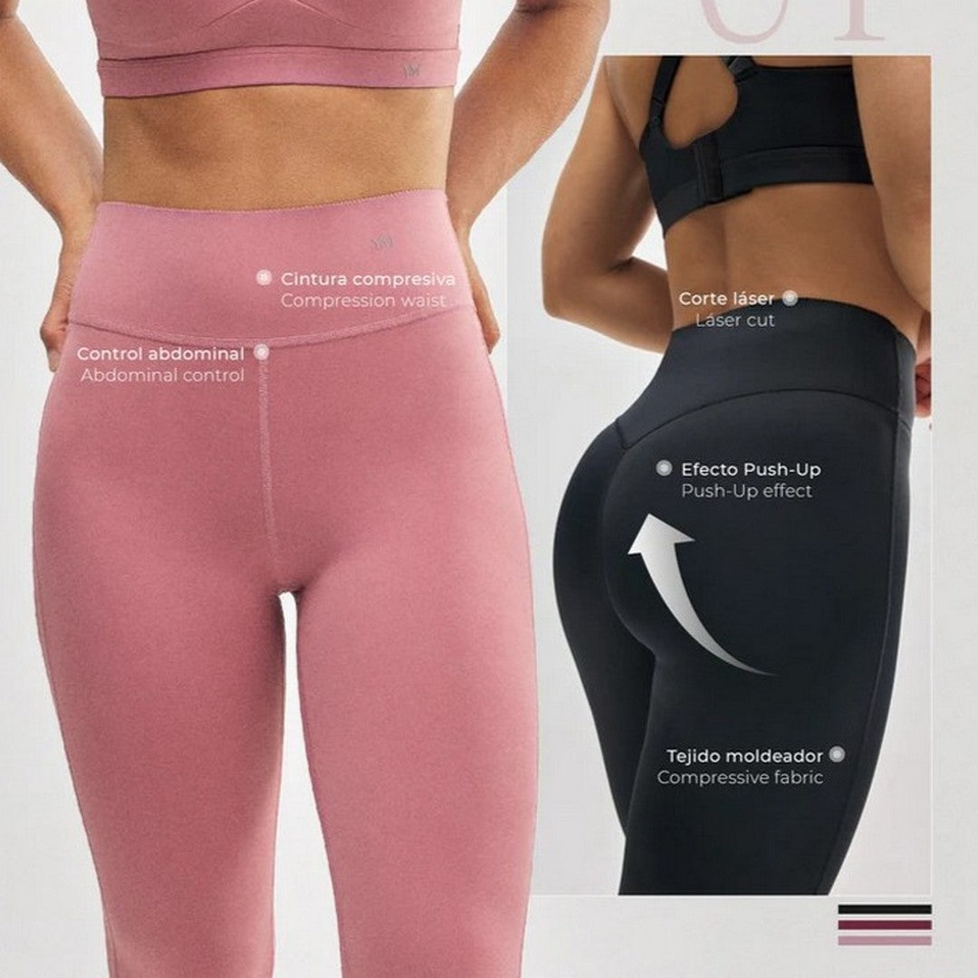 Ysabel Mora Donna Leggings Sportivi Push-up compressivi neri - 70925