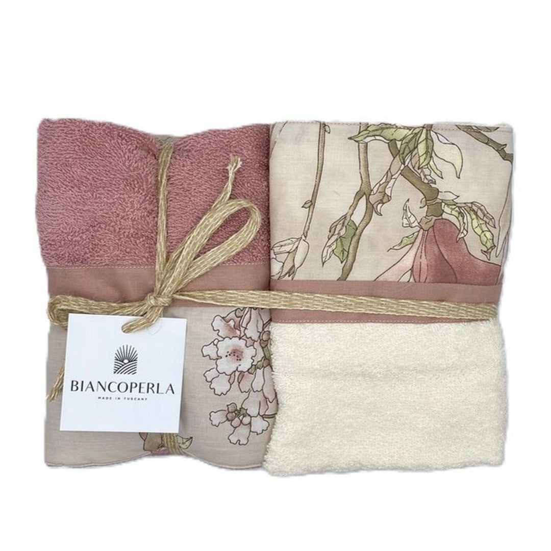 Biancoperla Set spugna 4 pezzi 2 Viso + 2 Ospite