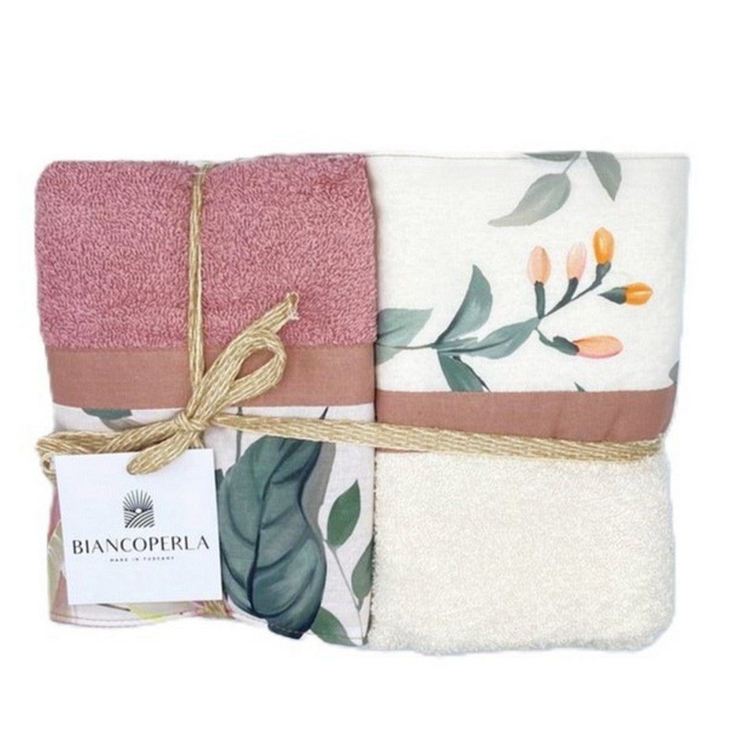 Biancoperla Set spugna 4 pezzi 2 Viso + 2 Ospite