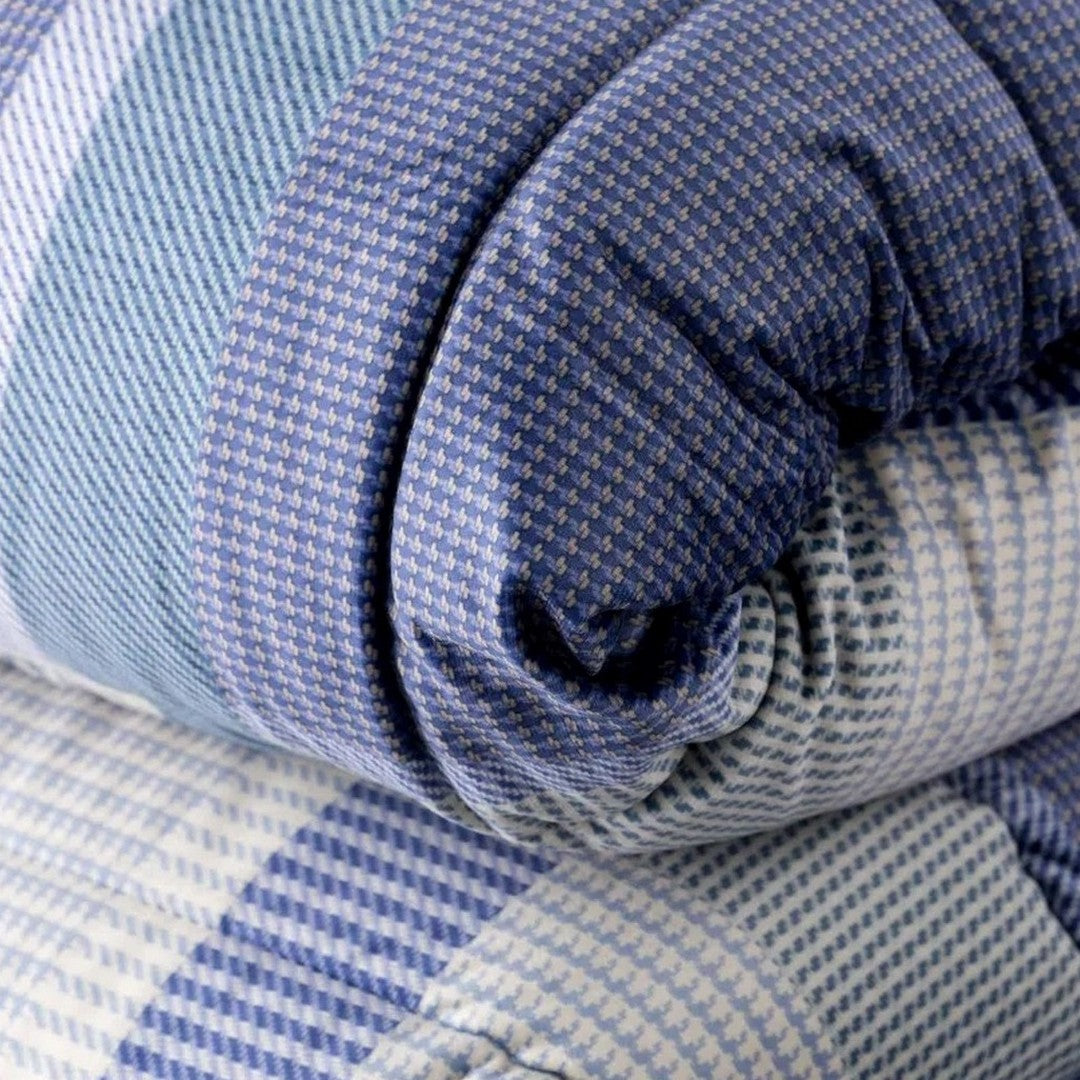 Riviera Trapunta Matrimoniale in Velluto Castiglione Blu