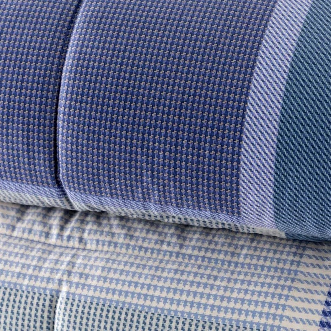 Riviera Trapunta Matrimoniale in Velluto Castiglione Blu