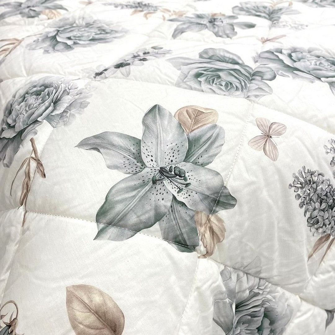 Botticelli Home Trapunta Matrimoniale in Cotone Stampato