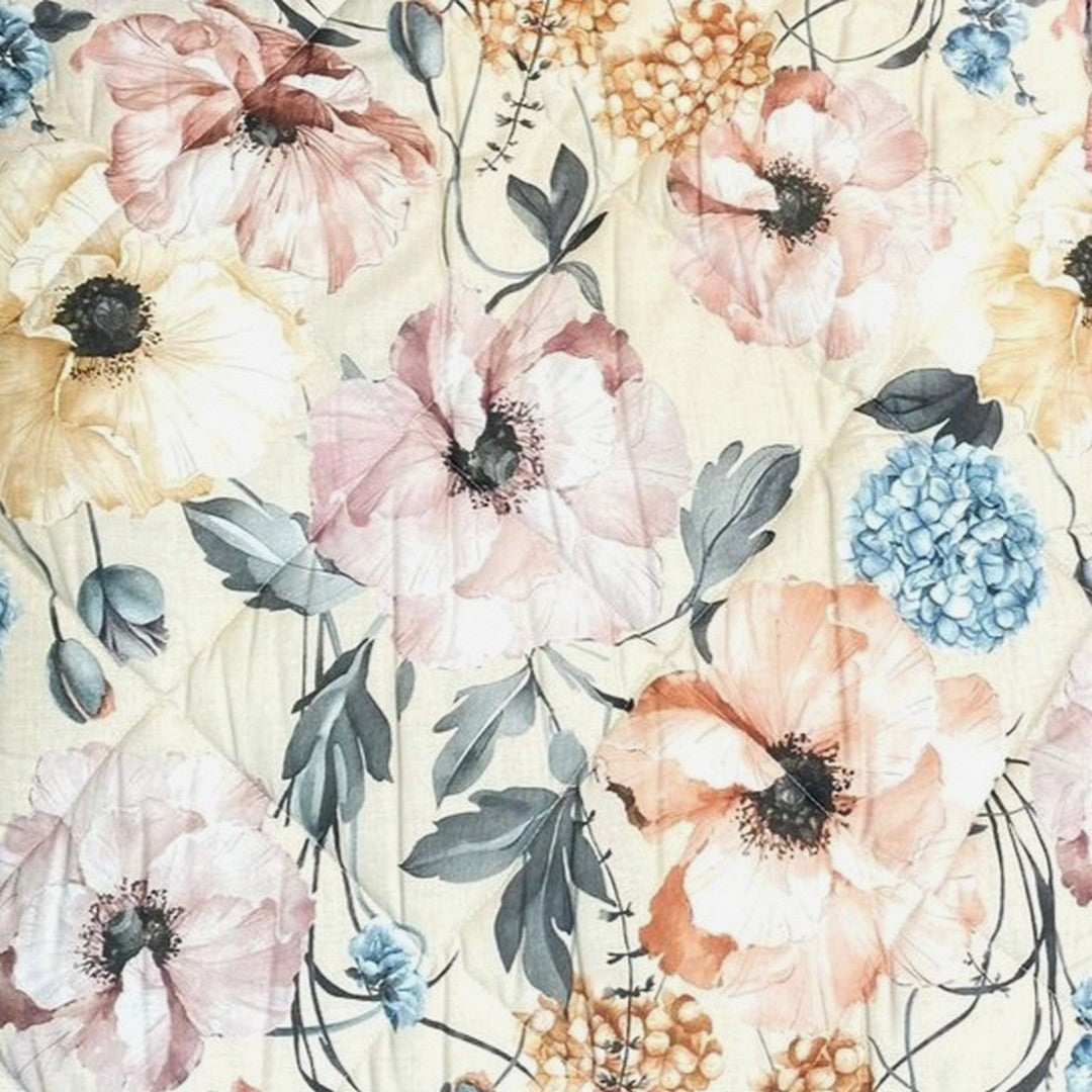 Botticelli Home Trapunta Matrimoniale in Cotone Stampato