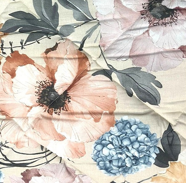 Botticelli Home Trapunta Matrimoniale in Cotone Stampato