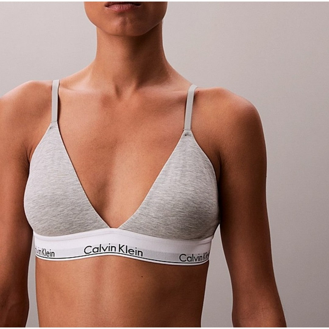 Calvin Klein Reggiseno Donna Triangolo Leggermente Imbottito Icon Modal Cotton
