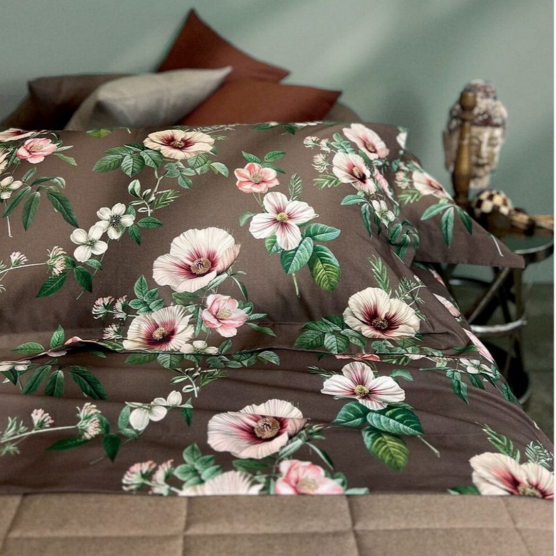 Dondi Home Notti Blu Completo lenzuola matrimoniale in raso di cotone 200 TC