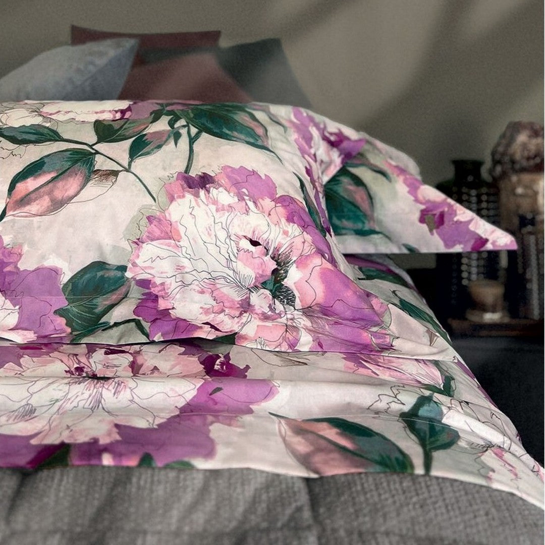 Dondi Home Notti Blu Completo lenzuola matrimoniale in raso di cotone 200 TC