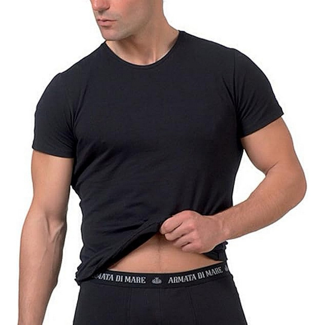 Armata di Mare Maglia Uomo Mezza Manica in Cotone Elasticizzato GT108