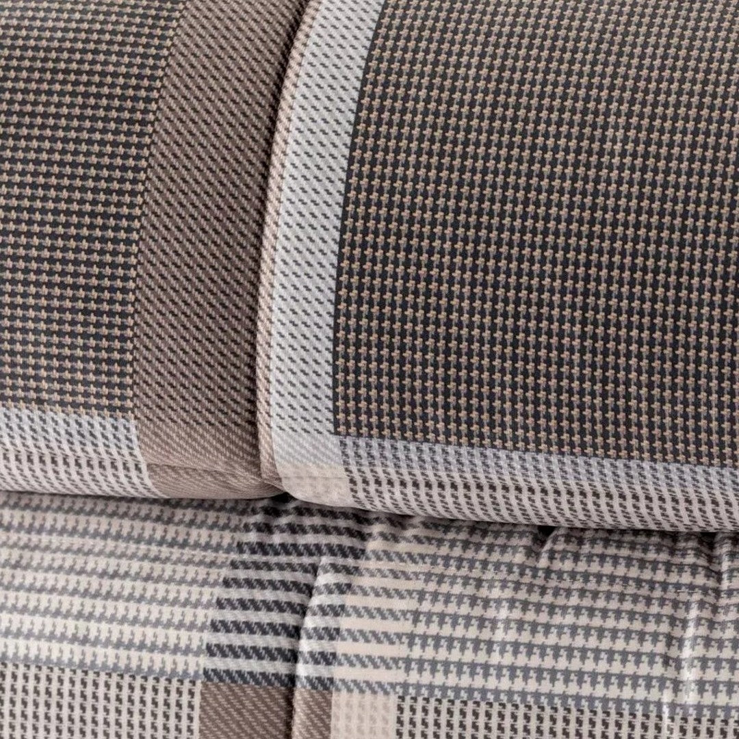 Riviera Trapunta in Velluto Stampa a Quadri LG0439