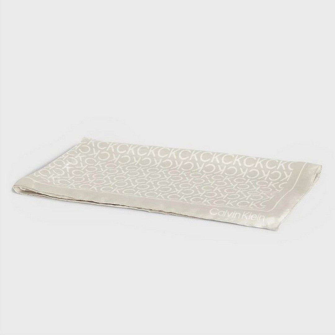 Calvin Klein Foulard Donna Monogram Allover 100% Seta - K60K611413 PEA