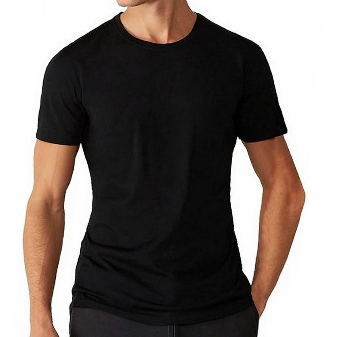 Liabel Maglia Uomo Girocollo Lana e Seta Mezza Manica Silk