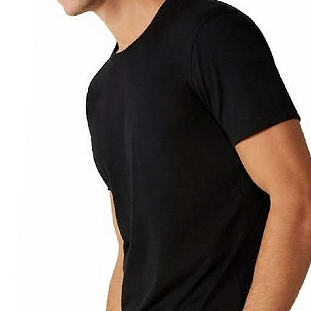 Liabel Maglia Uomo Girocollo Lana e Seta Mezza Manica Silk