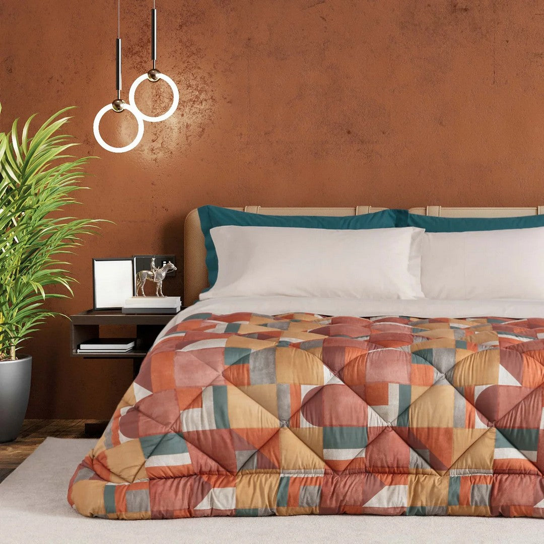 Linea Oro Trapunta Invernale Lettino Singolo Stampata Jam