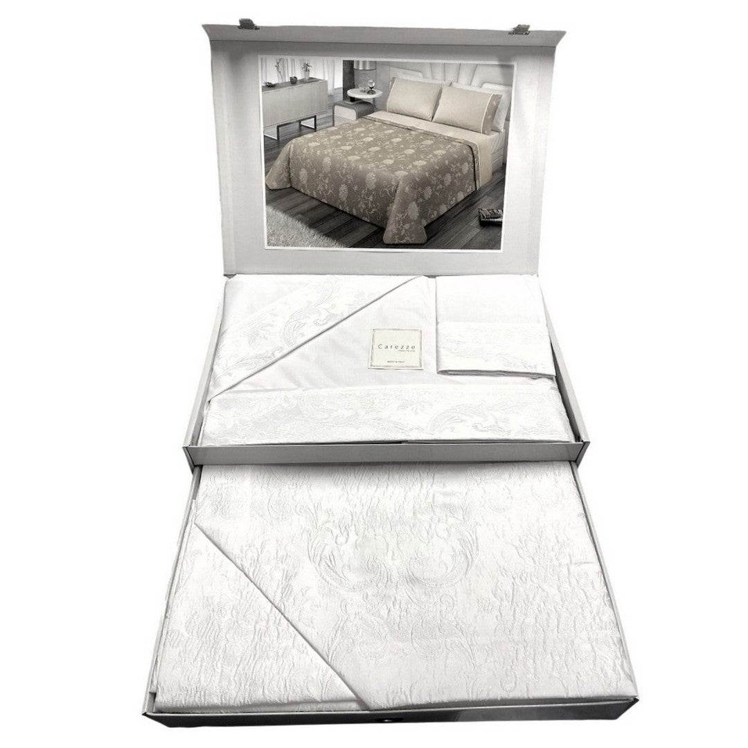 Carezza Set Lenzuola e Copriletto Matrimoniale