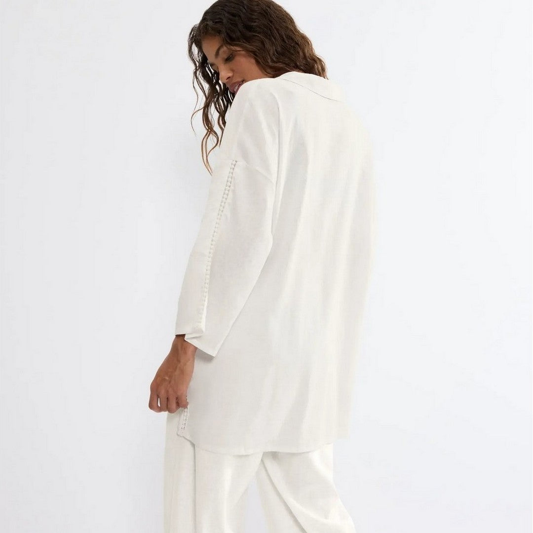 Triumph Beachwear Camicia Donna Lino e Viscosa