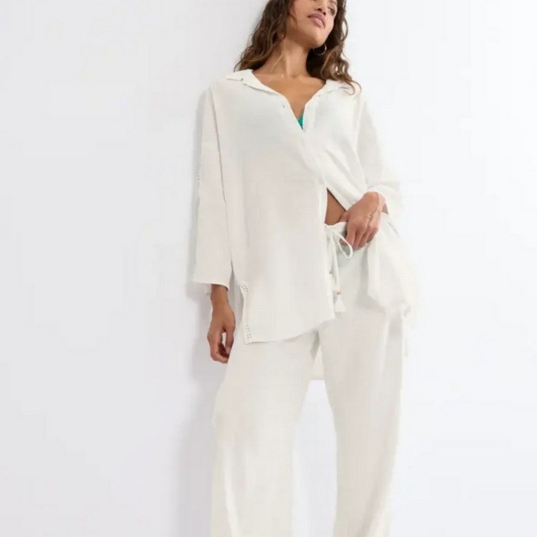 Triumph Beachwear Camicia Donna Lino e Viscosa