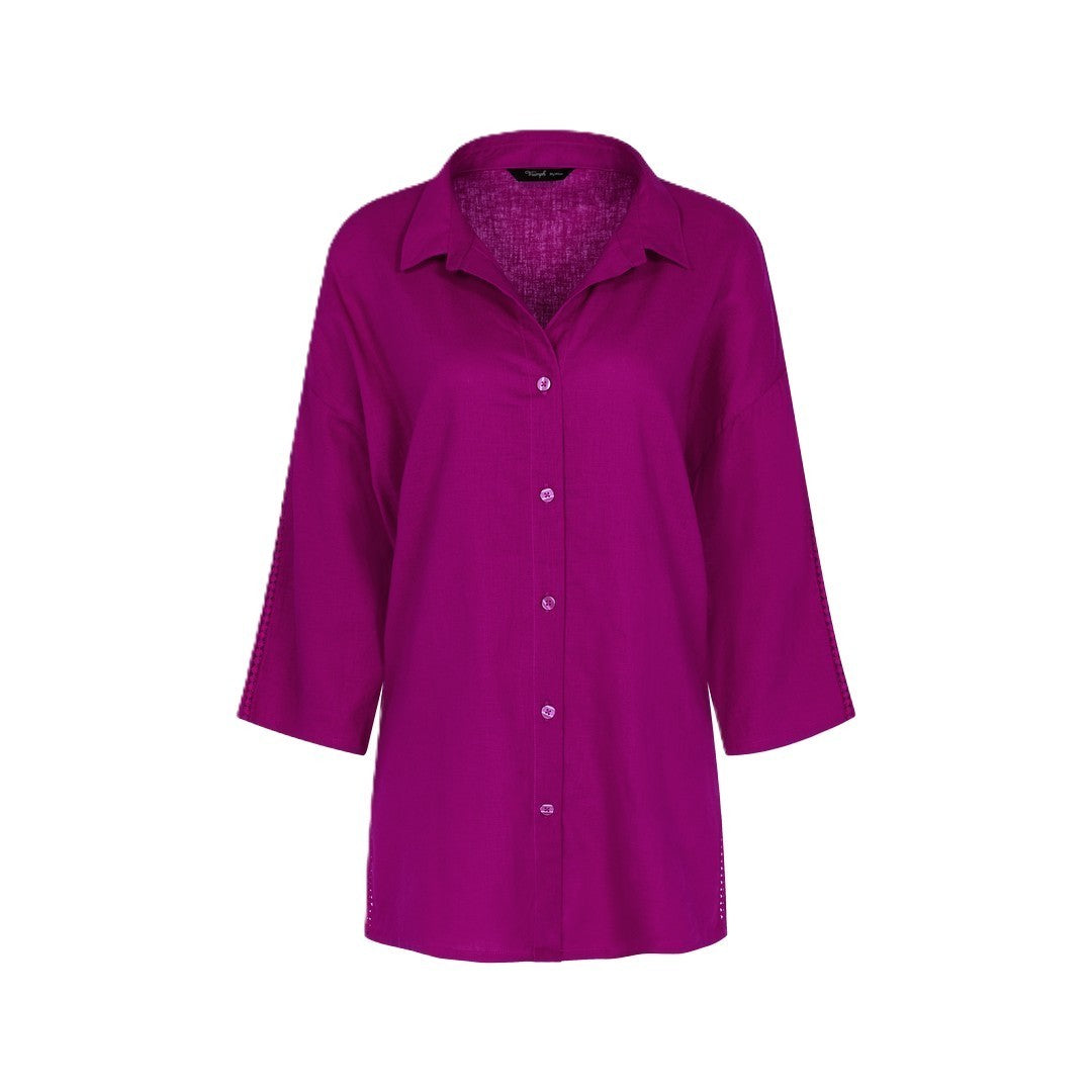 Triumph Beachwear Camicia Donna Lino e Viscosa