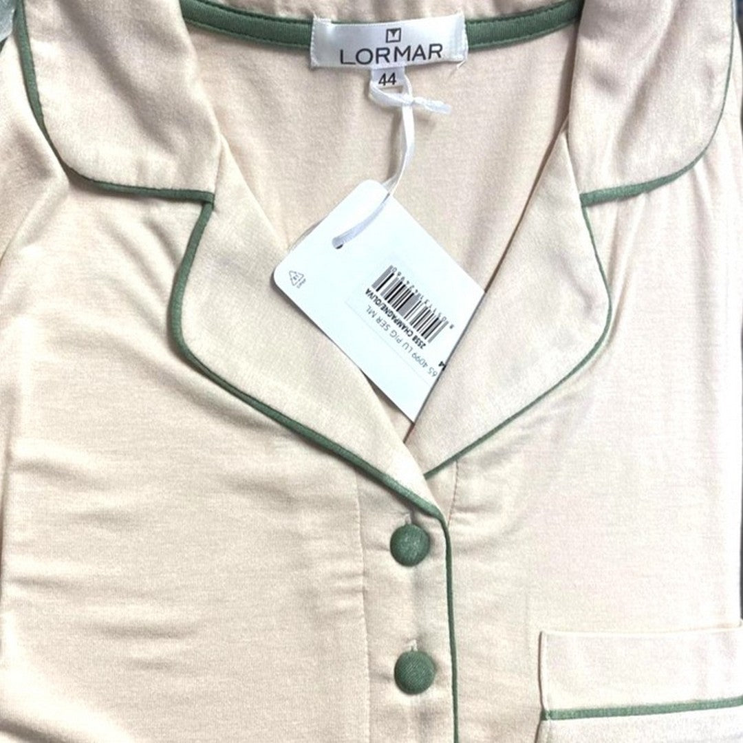 Lormar Pigiama donna in Viscosa Manica Lunga Pantalone Lungo