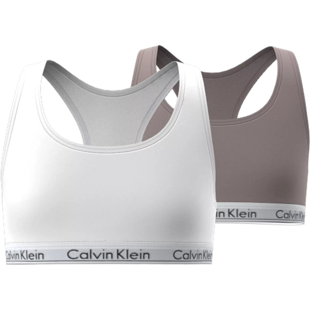 Calvin Klein Kids 2 Pack Bralette Bambina - G80G800742T-0WS