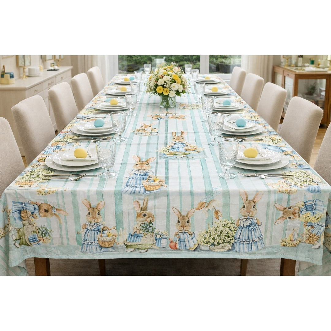 Pierre Cardin Tovaglia da Tavola Alice Var. Acqua