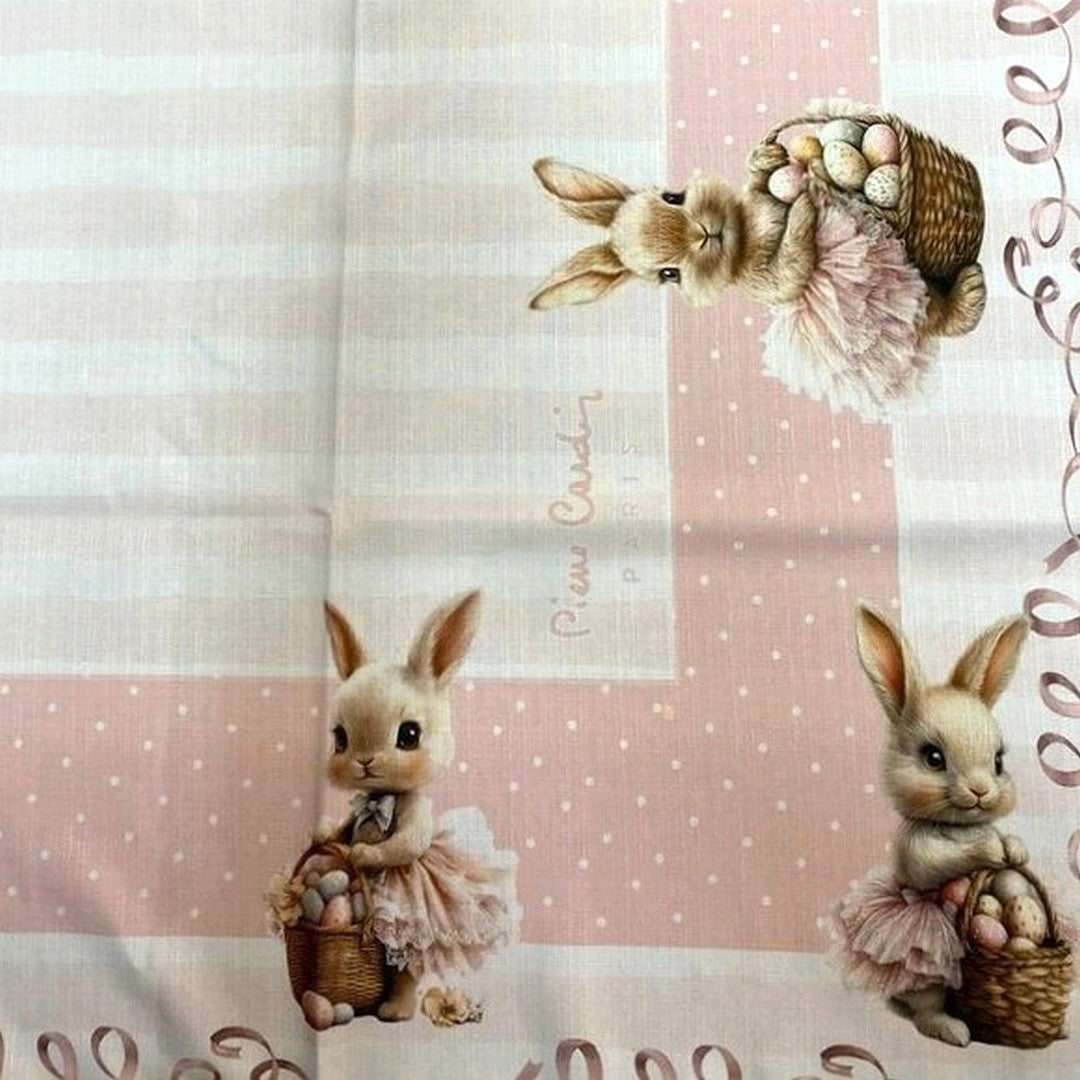 Pierre Cardin Tovaglia da Tavola Alice per 12 Posti Var. Rosa