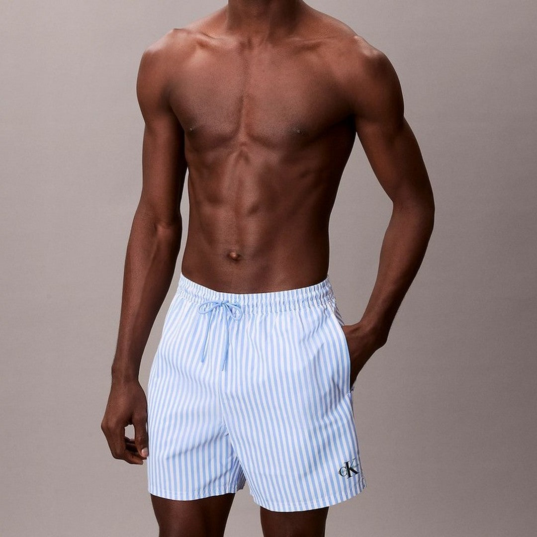 Calvin Klein Beachwear Uomo Costume Pantaloncino Medio - LV00N61045-SNE