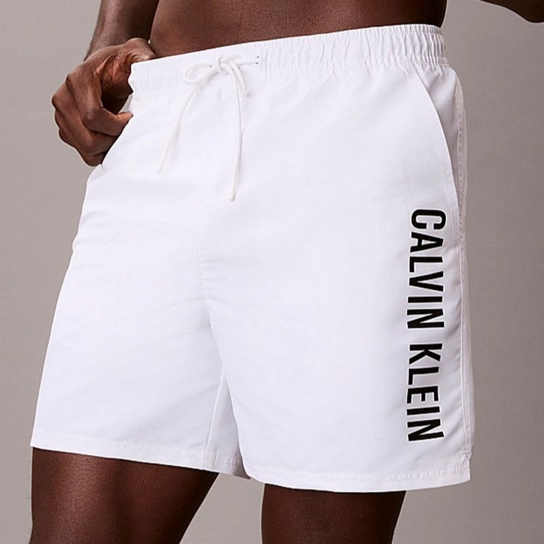 Calvin Klein Beachwear Uomo Costume Pantaloncino Medio - LV00N61047-100