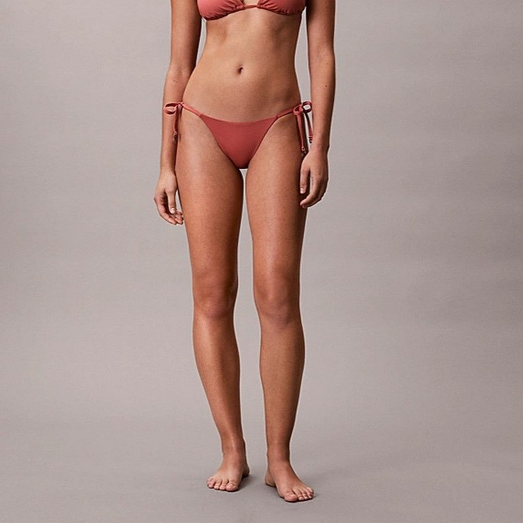 Calvin Klein Beachwear Slip Bikini Donna Laccetti - LV00Q62704-VCC